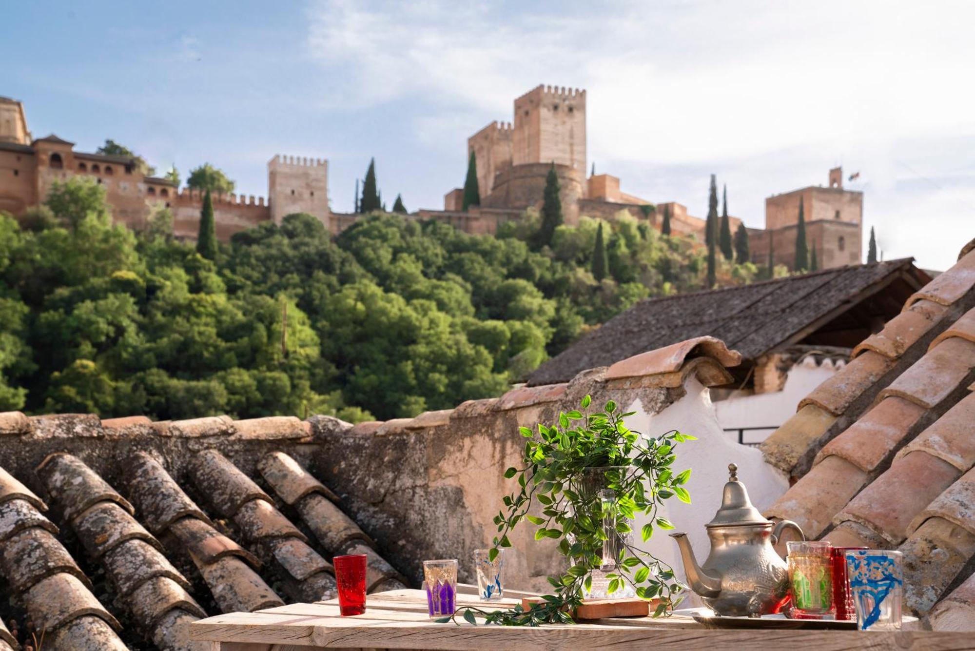 El Rincon Nazari - Vistas A La Alhambra Y Terraza Granada Exterior foto